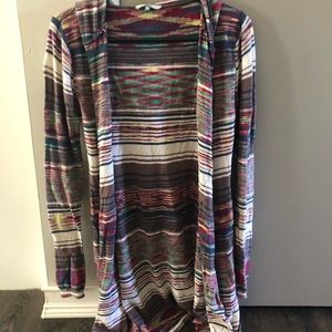 BKE Long Length Hooded Cardigan